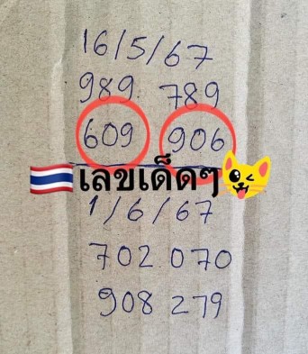 รวมแนวทางหวยทำมือมาแรงงวดนี้